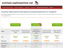 Tablet Screenshot of overlock-naehmaschine.net